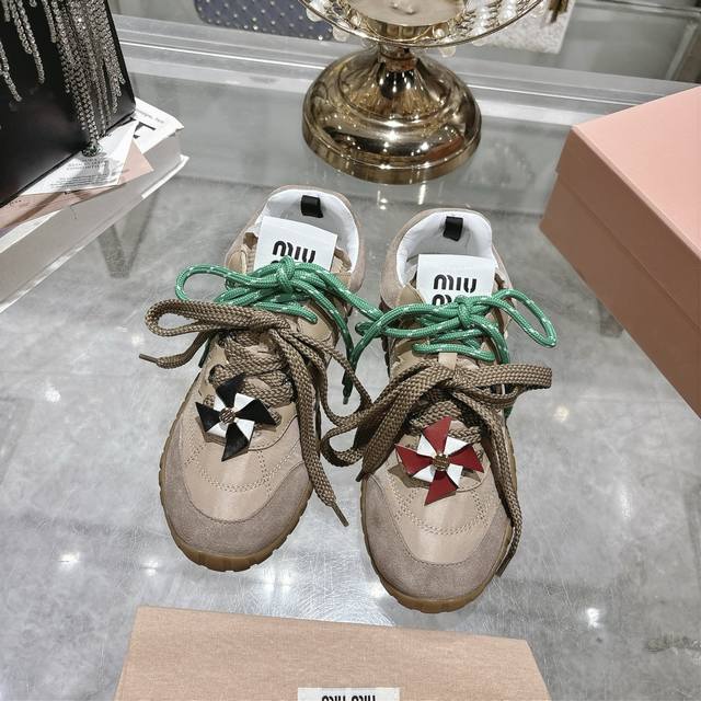 Factory direct buckle 10 Miu Miu 25 Biscuit Shoes, Forrest Gump Shoes, Casual Sh