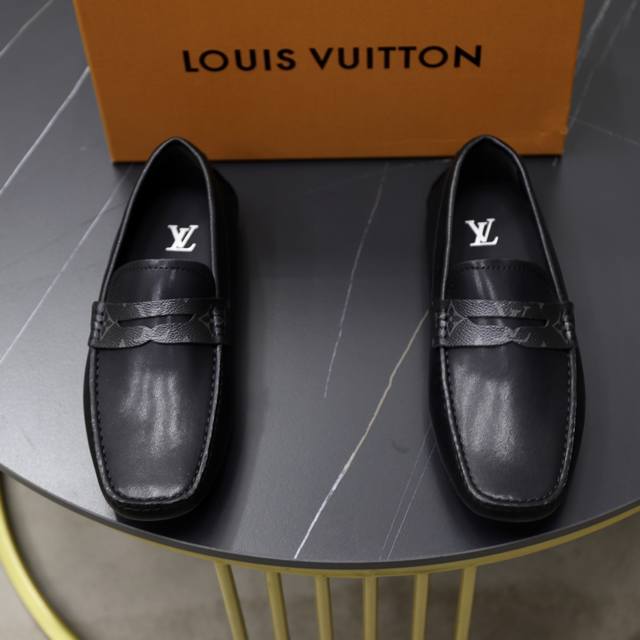 Louis Vuitton High-end Men's Driving, Slip-on Series 38-44 45 Custom Made Full M
