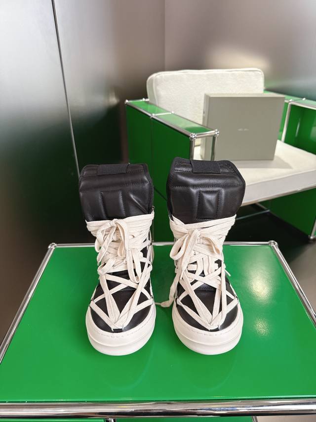 K011 Rick Owens Casual Shoes 2025 Autumn/Winter Couple Series Edfu Full Grain Ca