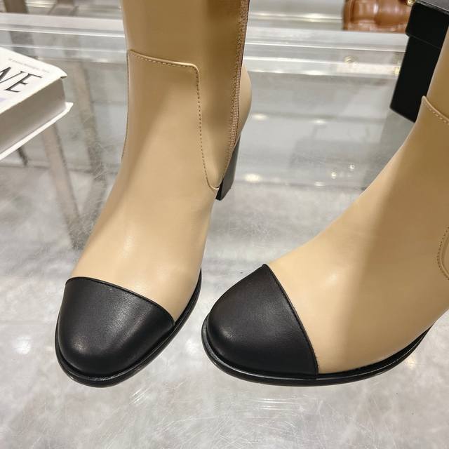 Chanel official website style, new Chanel long boots, simple and elegant, fashio