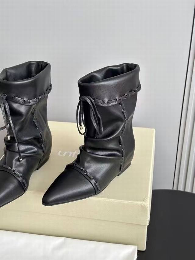 Top-tier factory version Unfolio niche brand autumn/winter new slouch boots, fas