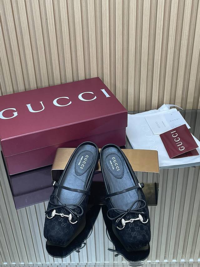 Gucc High-End Boutique 2025 Overseas Early Autumn Series Mini Gg New Flat Ballet