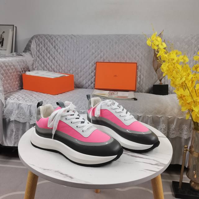 Color-blocked Casual Shoes - Heavyweight Release! Material: Imported cowhide pat