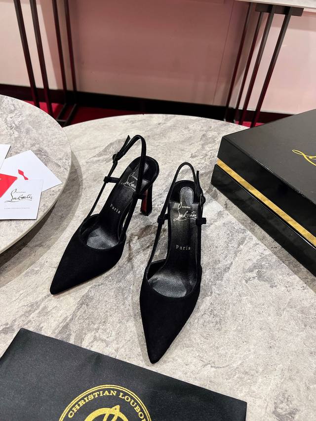 Banana Heel Open Back Sandals W. Condoraline high heels with pointed toes remini