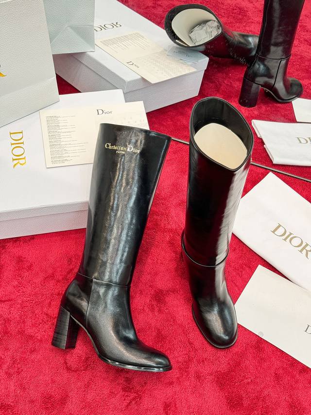 Factory Price: Dior 2025 Fall/Winter New D-Town Series Punk Style Chunky Heel Wo