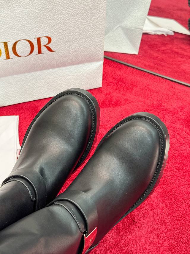 Factory Price: Dior 2025 Autumn/Winter New D-Quest Series Punk Style Women's Boo