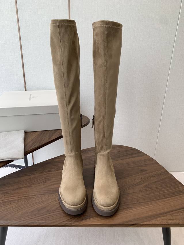 Brunello Cucinelli Top-Tier Original Autumn/Winter BC Leather High-Top Thick-Sol