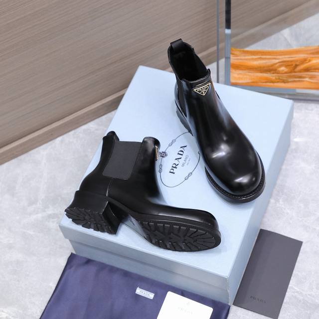 Heavy-duty! Heavy-duty! Split-edge beaded cowhide ankle boots #Top-tier version