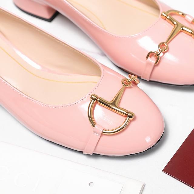 Top Version 2025 New Gucci Horsebit Low-Cut Flat Round Toe Women's Shoes Top Ver