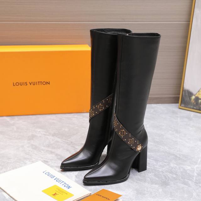 High-quality import! Fully packaged. This Loui & Vuitto Silhouette pointed-toe r
