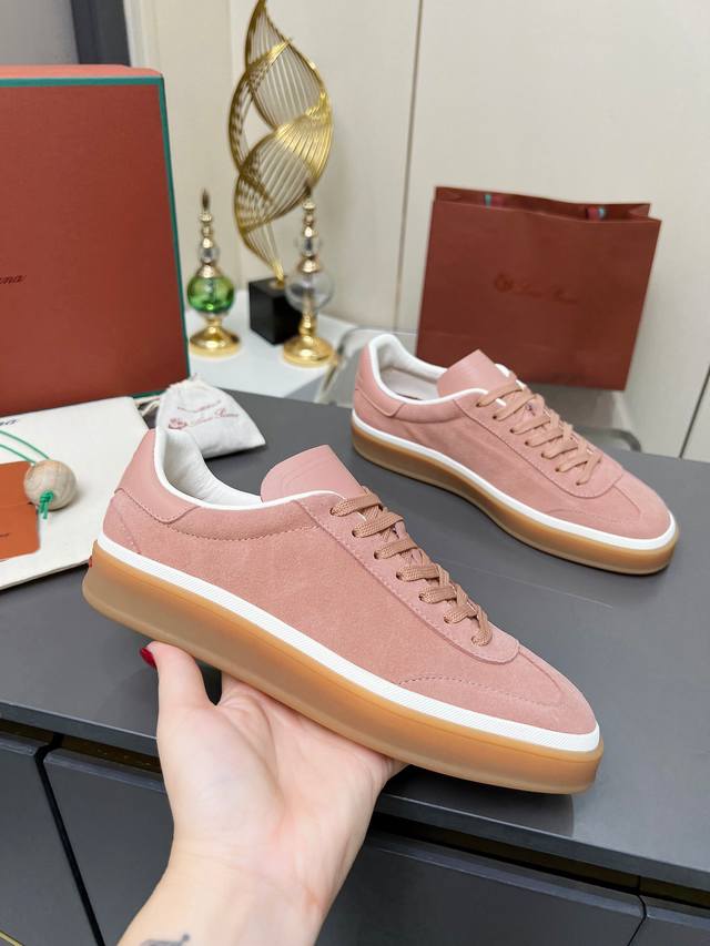 High-quality replica, Italian Loro Piana Tennis Walk series LP couple's German t