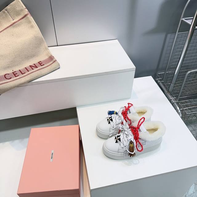 High-quality factory-made fleece lining! Top-quality Miu Miu 2025 Fall/Winter fl