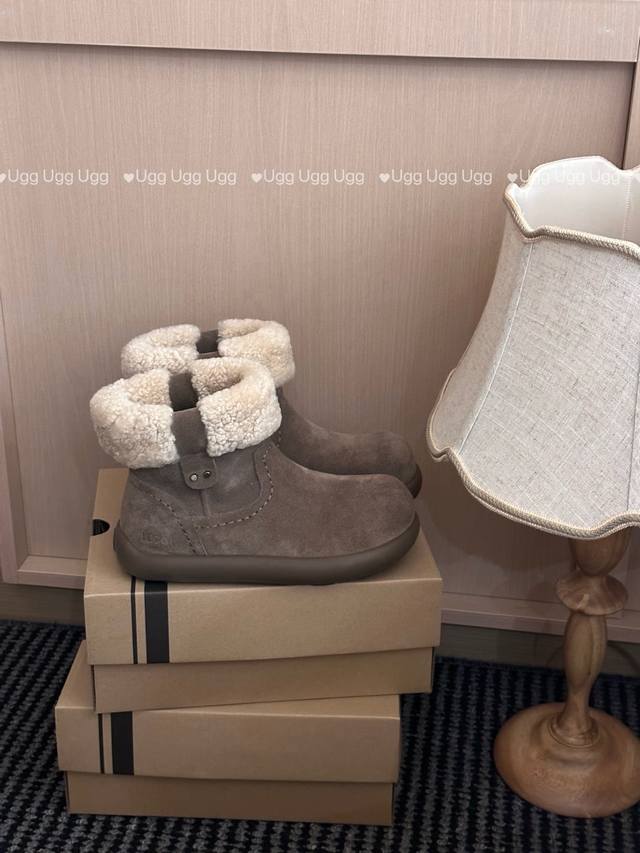 Curly Fur Teddy Potato Boots High-value potato design, versatile and stylish War