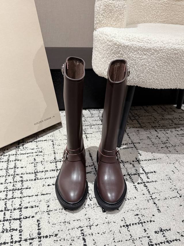 Top-tier version Ggdb Golden Goose 25 Fall/Winter latest retro tall riding boots Top-tier version Ggdb Golden Goose 25 Fall/Winter latest retro tall riding boots