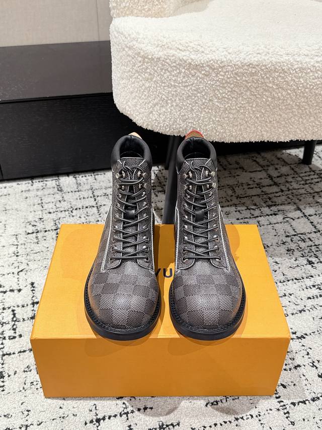 Louis Vuiteeon Lv 25 Latest Bubble Lace-up Shoes, Couple Style, Thick-Soled Leat