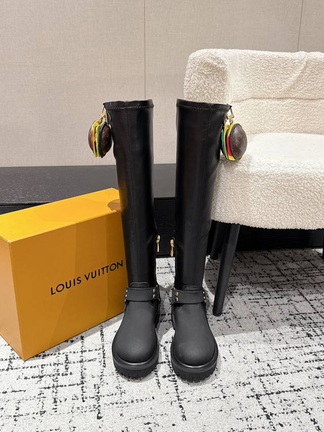 25 Louis Vuitton co-branded motorcycle ankle and knee boots series (no bag) - 23