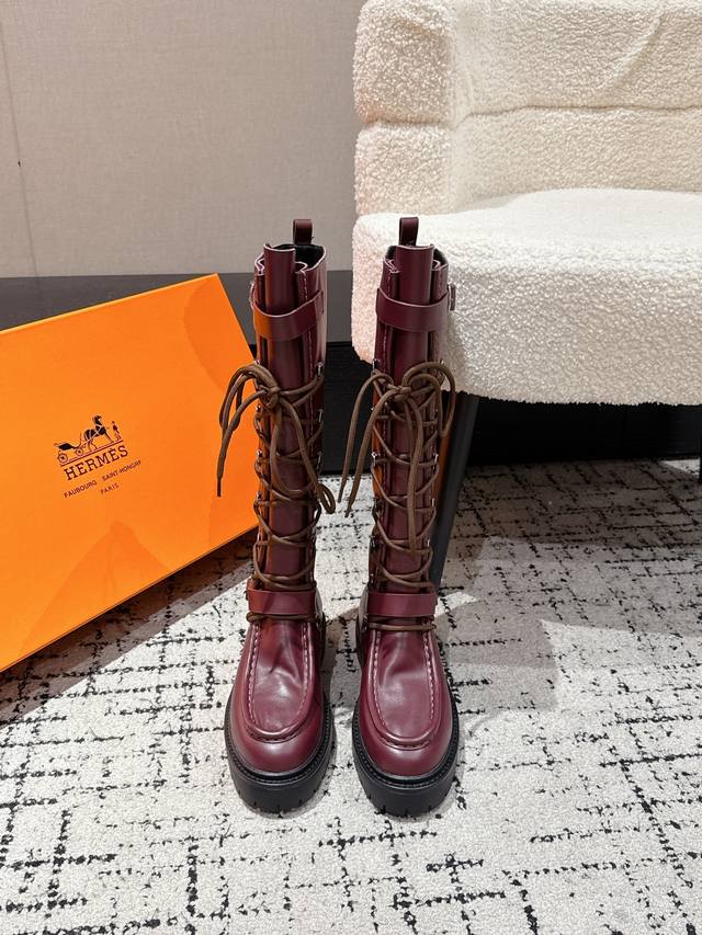 Hermes 25 Trunk Show Autumn/Winter New Long Boots. Retail price is close to 20,0