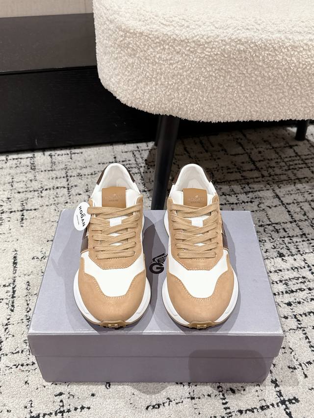 Top-tier version couple style Hogan 25 H641 yacht shoes, dad shoes, sneakers Ori