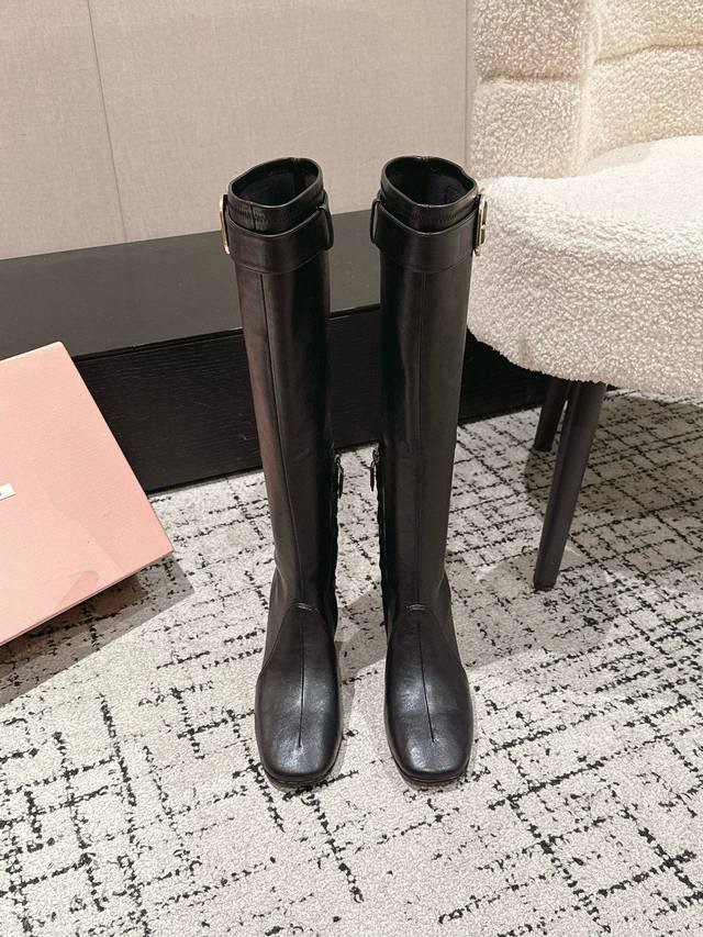Top-tier version Miumiu 25 Autumn/Winter New Elastic Sheepskin Boots, Super Soft