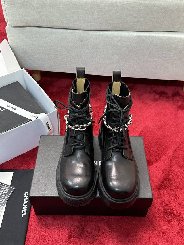 Factory Price Chanel* | Chanel 24B Autumn/Winter New Arrival Round Toe Retro Dou