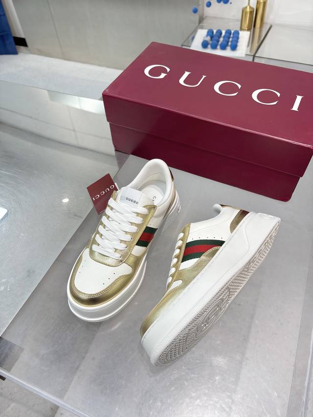 Gucci latest couple's biscuit shoes, Ddd-level Gucci latest IP lightweight platf