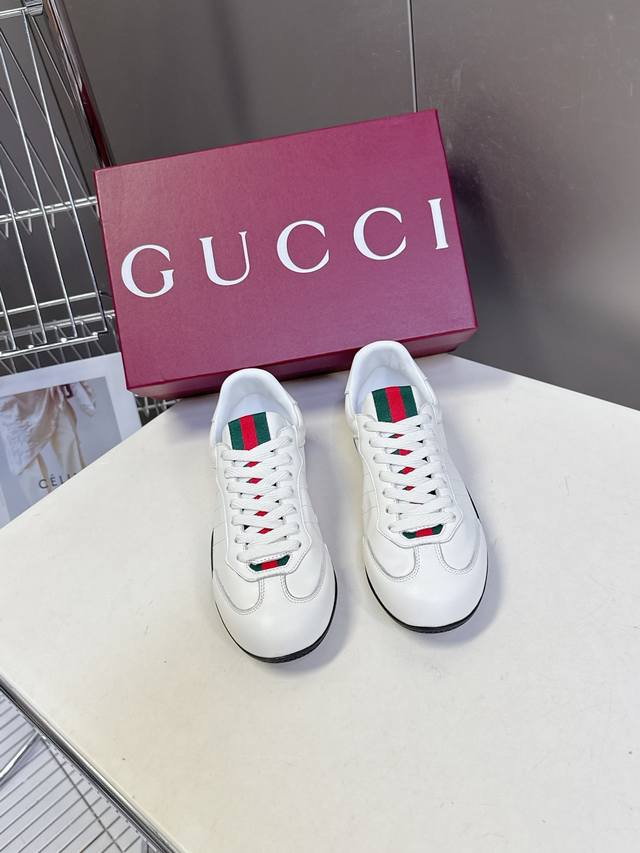 Men's Gucci Shift Series Couple Sneakers Lace-up Casual German Training Shoes Ma