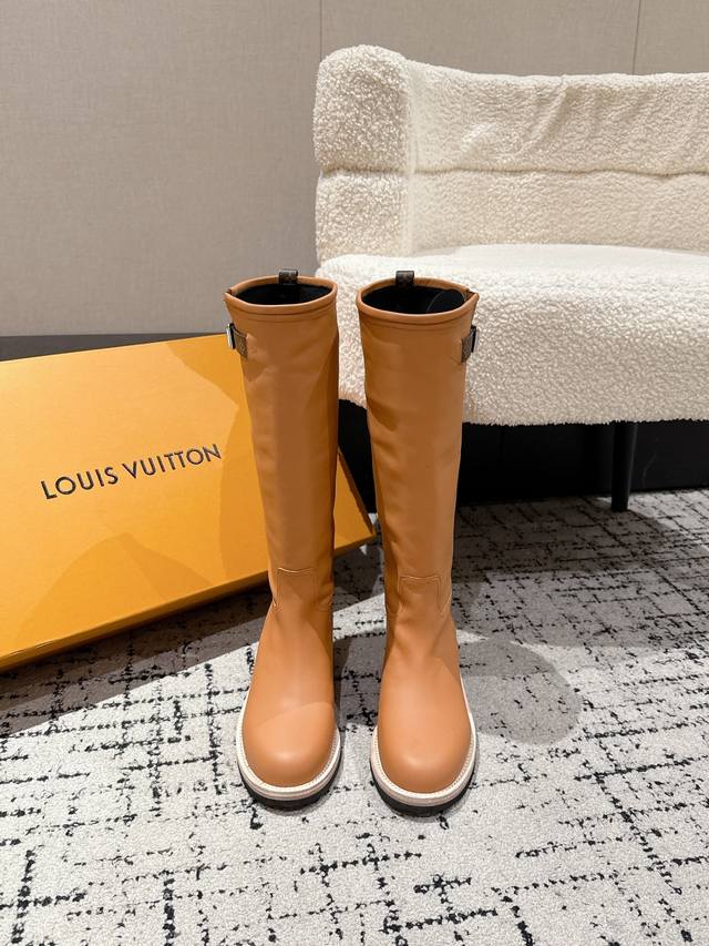 Top-tier version Louis Vuitton Lv 25 Biker Fall/Winter New High-top Boots Chunky