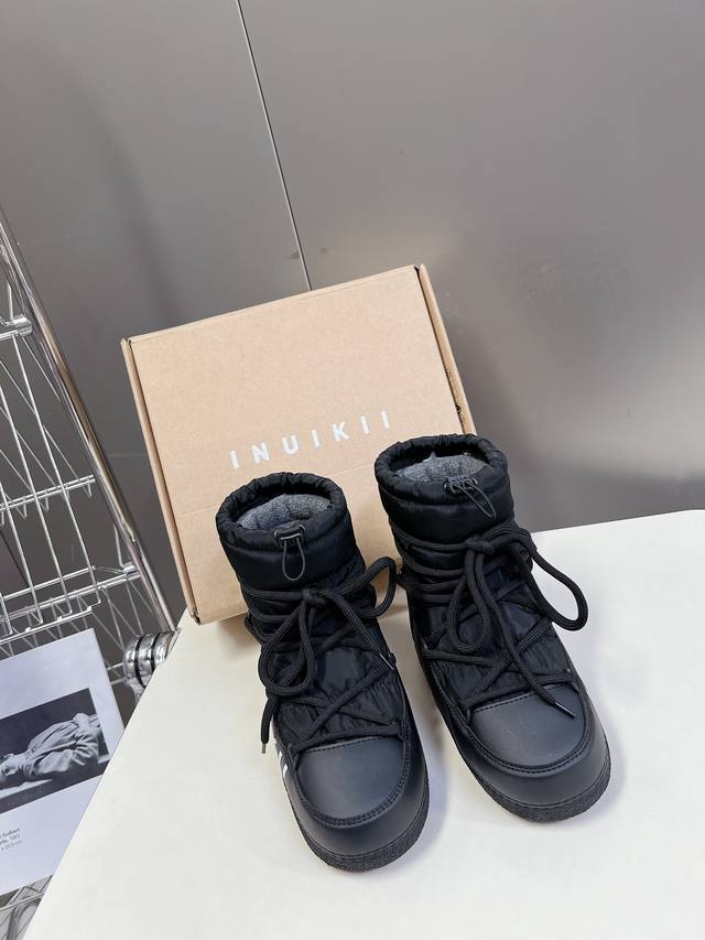 Inuikii trendy brand autumn/winter runway down boots/ski shoes. These ski shoes