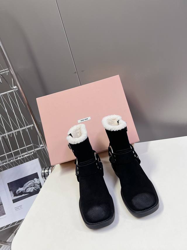 Top-tier version of Miu Miu Fall/Winter limited edition runway boots! The most w