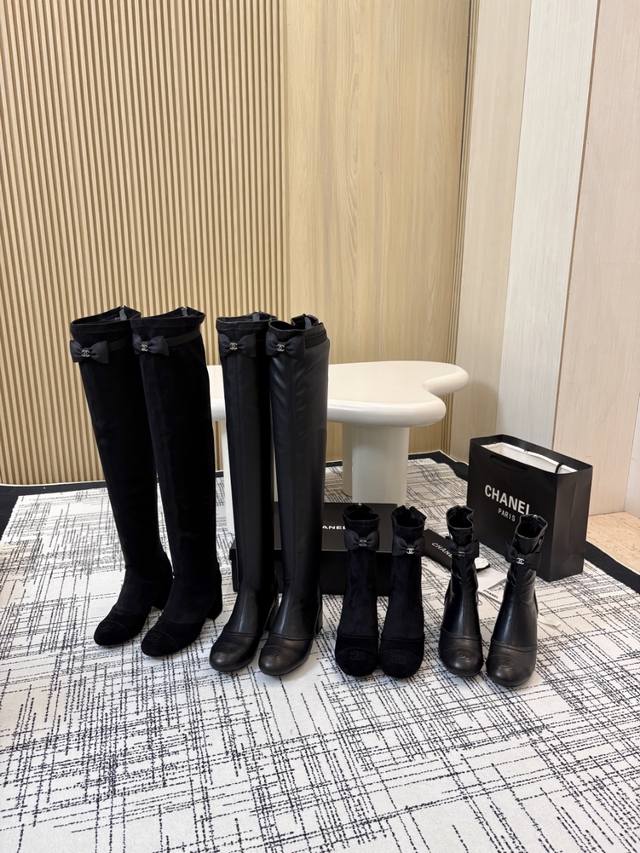 Chanel Classic Chunky Heel Back Zipper Ankle Boots. These boots cleverly blend i