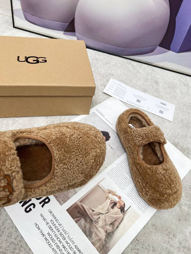 2025's hottest Ugg Mary Jane slip-on flats, 4 colors. Long-lasting and relaxed f