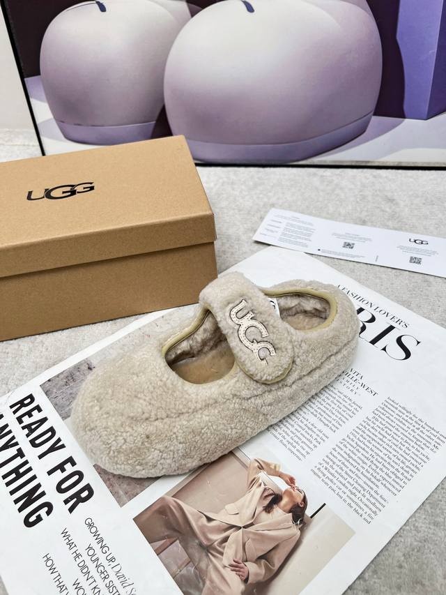 2025's hottest Ugg Mary Jane slip-on flats, 4 colors. Second generation Ddd. Lon