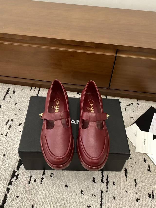 High-quality Chanel Loafers* Chanel 25Ss New Open-toe Loafers Featuring Chanel's