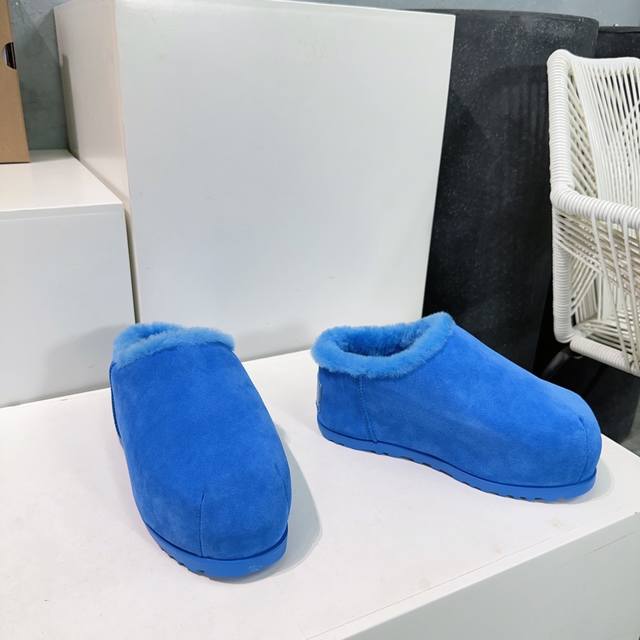 High-quality factory! Top-quality Ugg slip-on chubby wool snow boots, size 25Ss,