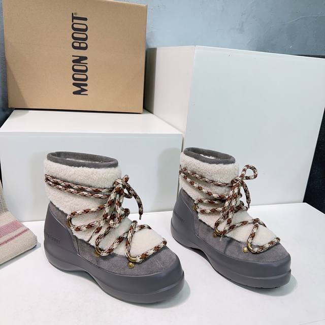 High-quality factory! Top quality Moon Boot 2025Ss Autumn/Winter New Thick-soled