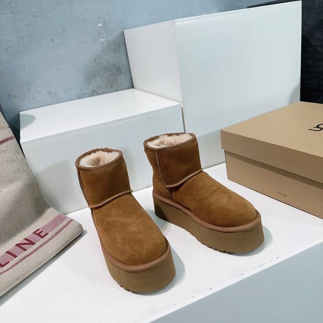 High-quality factory! Top-quality Ugg 25Ss autumn/winter new classic mini thick-