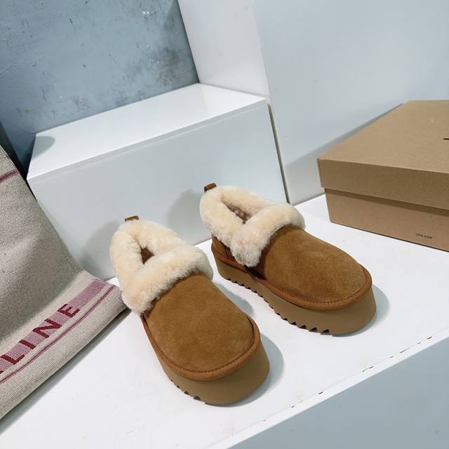 High-quality factory! Top-quality Ugg 25Ss Autumn/Winter New Mini Thick-Soled Fu