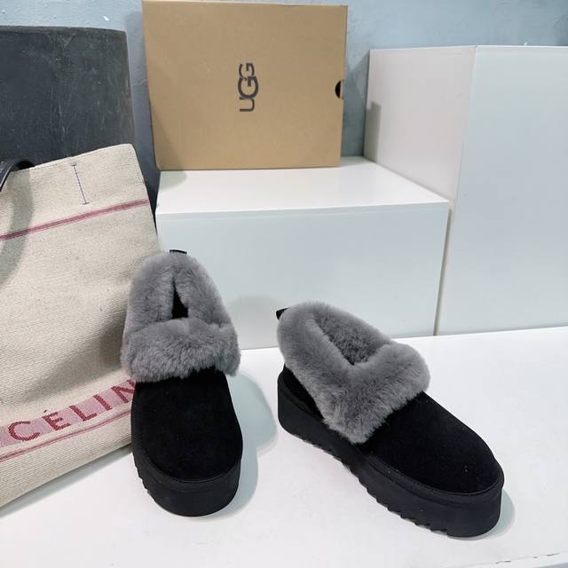 High-quality factory! Top-quality Ugg 25Ss Autumn/Winter New Mini Thick-Soled Fu