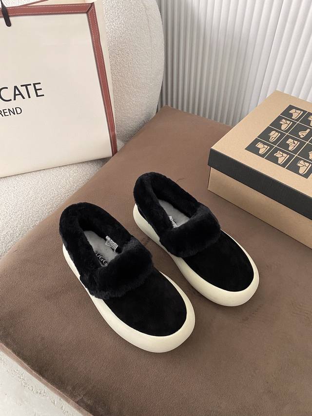 U*G In Stock, Easy to Get 2025 Snow Boots Casual Wool Low-Top Shoes Versatile De