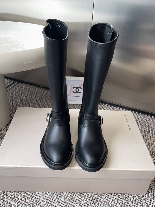 Ggdb Golden Goose 25Ss Autumn/Winter New Retro Tall Rider Boots Made of high-qua Ggdb Golden Goose 25Ss Autumn/Winter New Retro Tall Rider Boots Made of high-qua