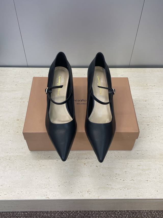 Factory Price P Gianvito Rossi 2025 Autumn/Winter New Women's Shoes Gr Logo Hard