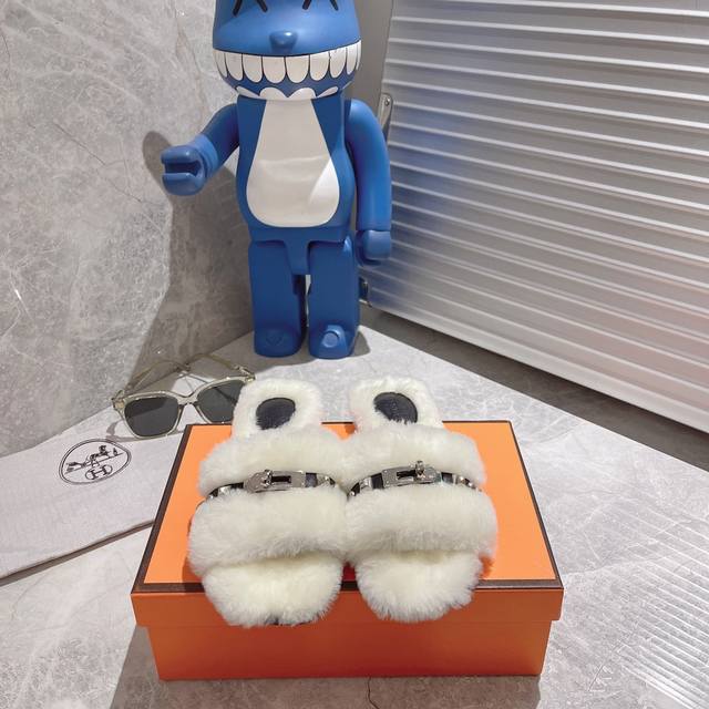 Hermes genuine leather slippers, sourced directly from the original and develope