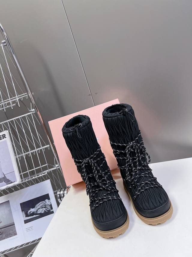 Low/High Miu Miu Wool Style Latest Autumn/Winter Snow Boots! Looks good no matte
