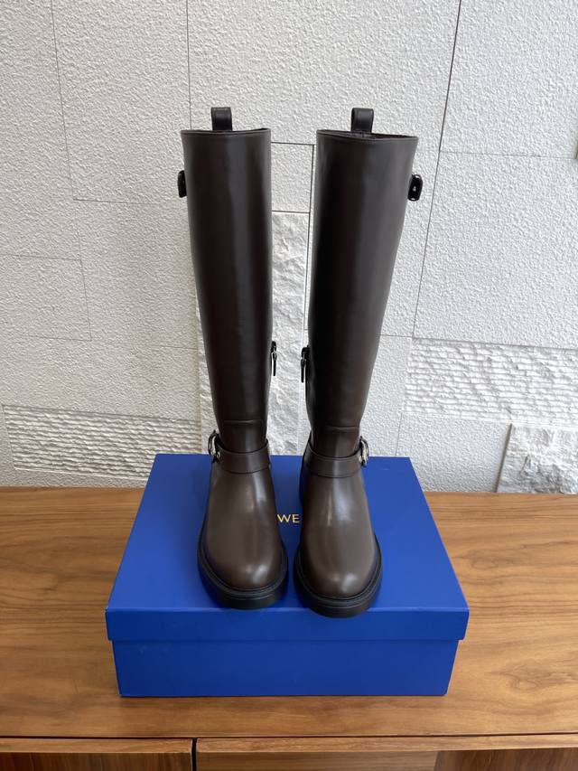Top Version: Stuartweitzman Fa25 Autumn/Winter New Christie Riding Boots Sw Thes