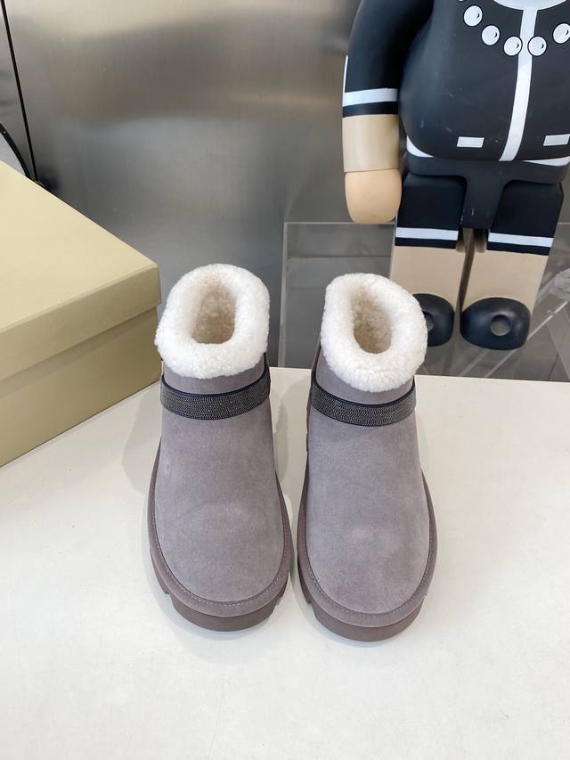 Factory direct, top-quality Brunello Cucinelli winter snow boots with lamb wool