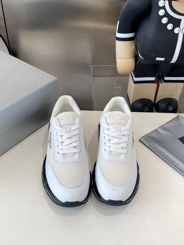 Factory direct Prada Q-elastic air cushion sole, 1:1 replica of the popular men'