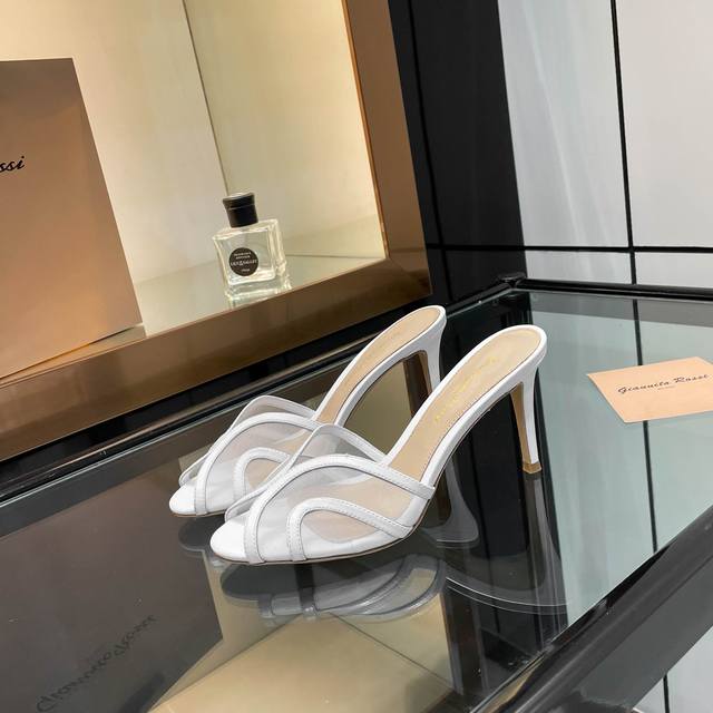 Gianvito Rossi 2025 New Slippers - Top-Tier Version! High-Quality Item! Swarovsk