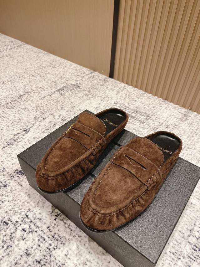 Top-tier version: Half-slip-on style Sain Laurent 2025 early spring new arrival