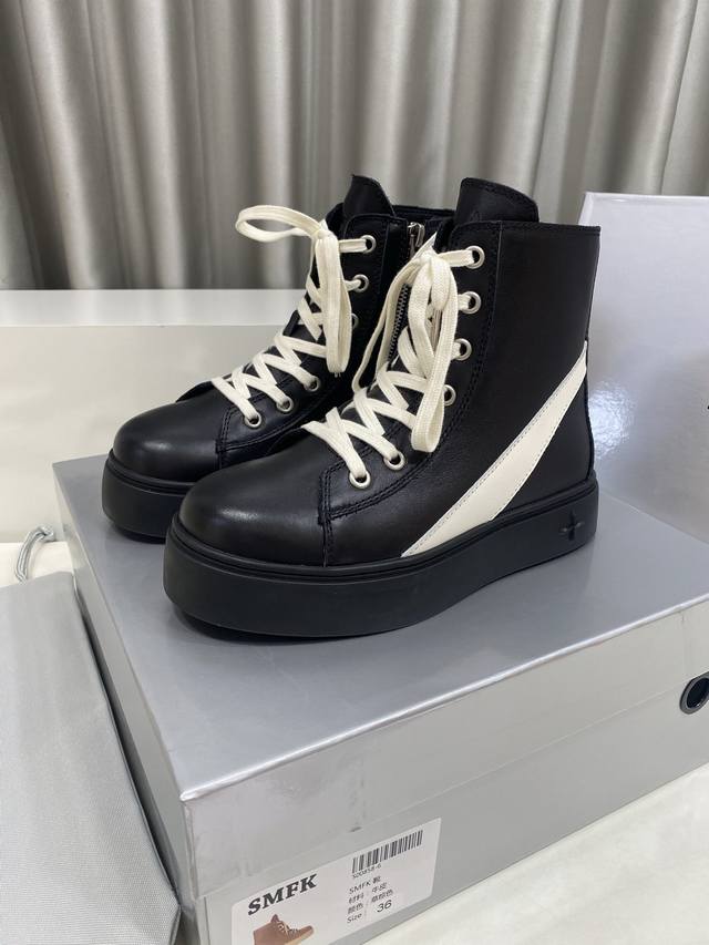 Smfk Niche Trendy Brand 25Ss Hot New Thick-Soled Casual Shoes & Martin Boots Thi