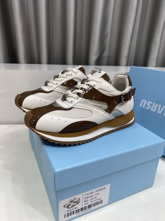 Sugarsu Spring/Summer 2025 Casual New Series Color Block Casual Sneakers. The si